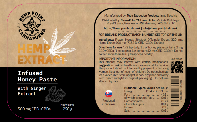 cbd honey with ginger
